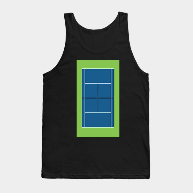 Tennis Court (Hard) Tank Top by dotbyedot